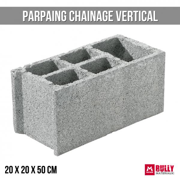 Parpaing ch vertical 20