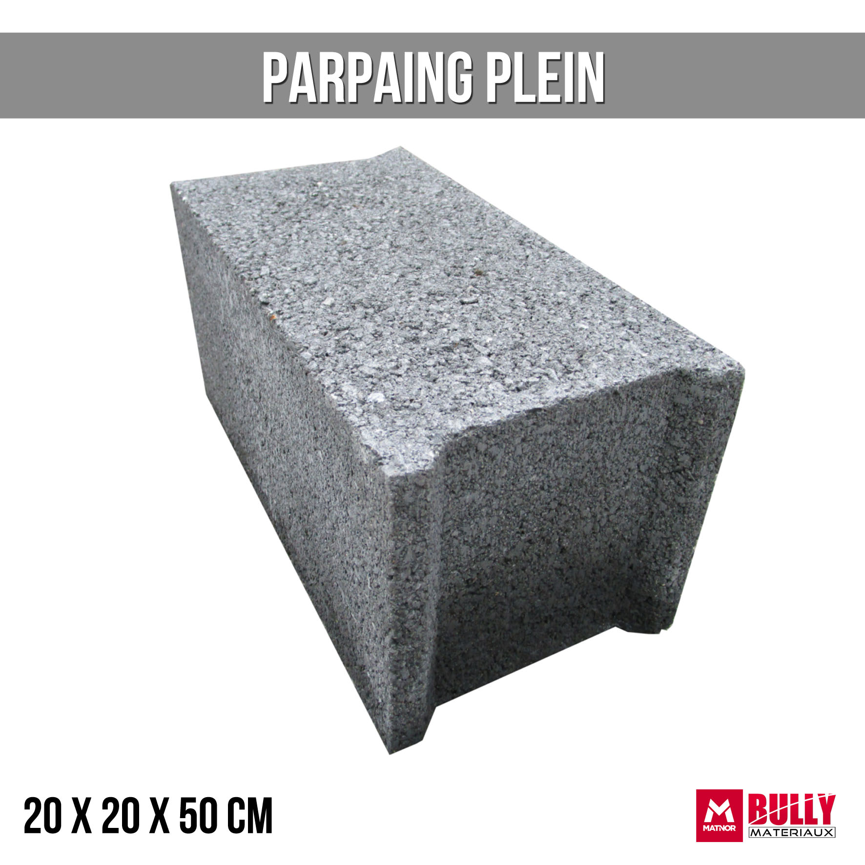 parpaing plein 20