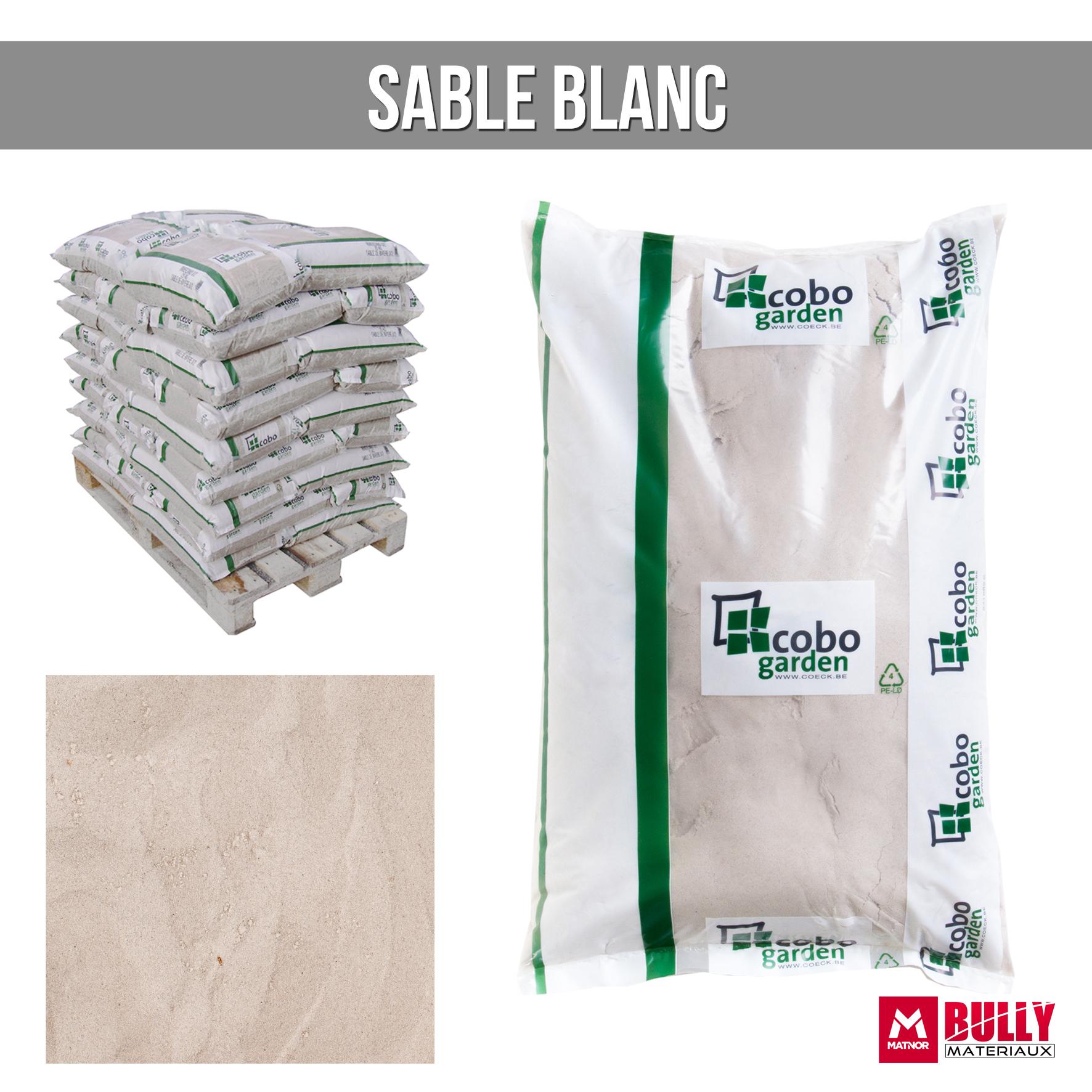 Sable blanc sac