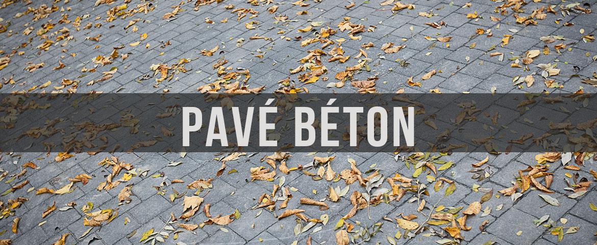 Bandeau pave beton