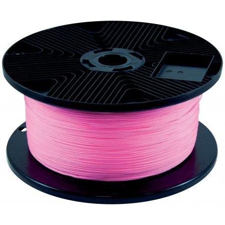 Cordeau polypro tresse fluo rose 1000m fil 15mm taliaplast 400513