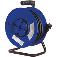 Enrouleur de cable h07rn f 40m 3g 2 5mm ip44 bleu