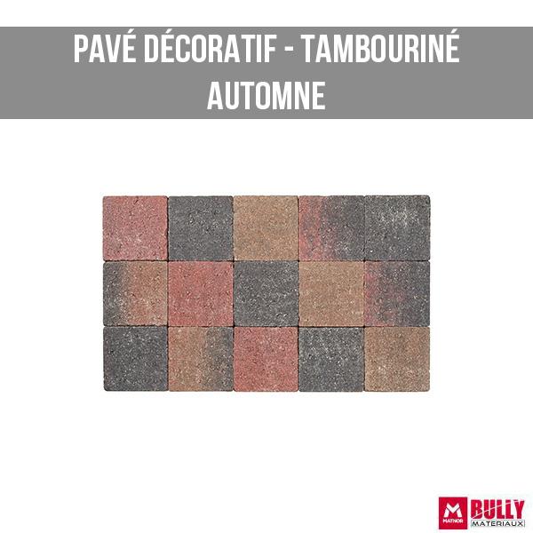 Pave decoratif tambourine automne 1